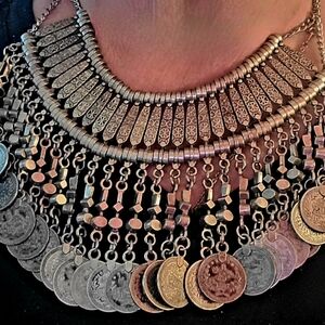 Dramatic Silver-Tone Collar Necklace